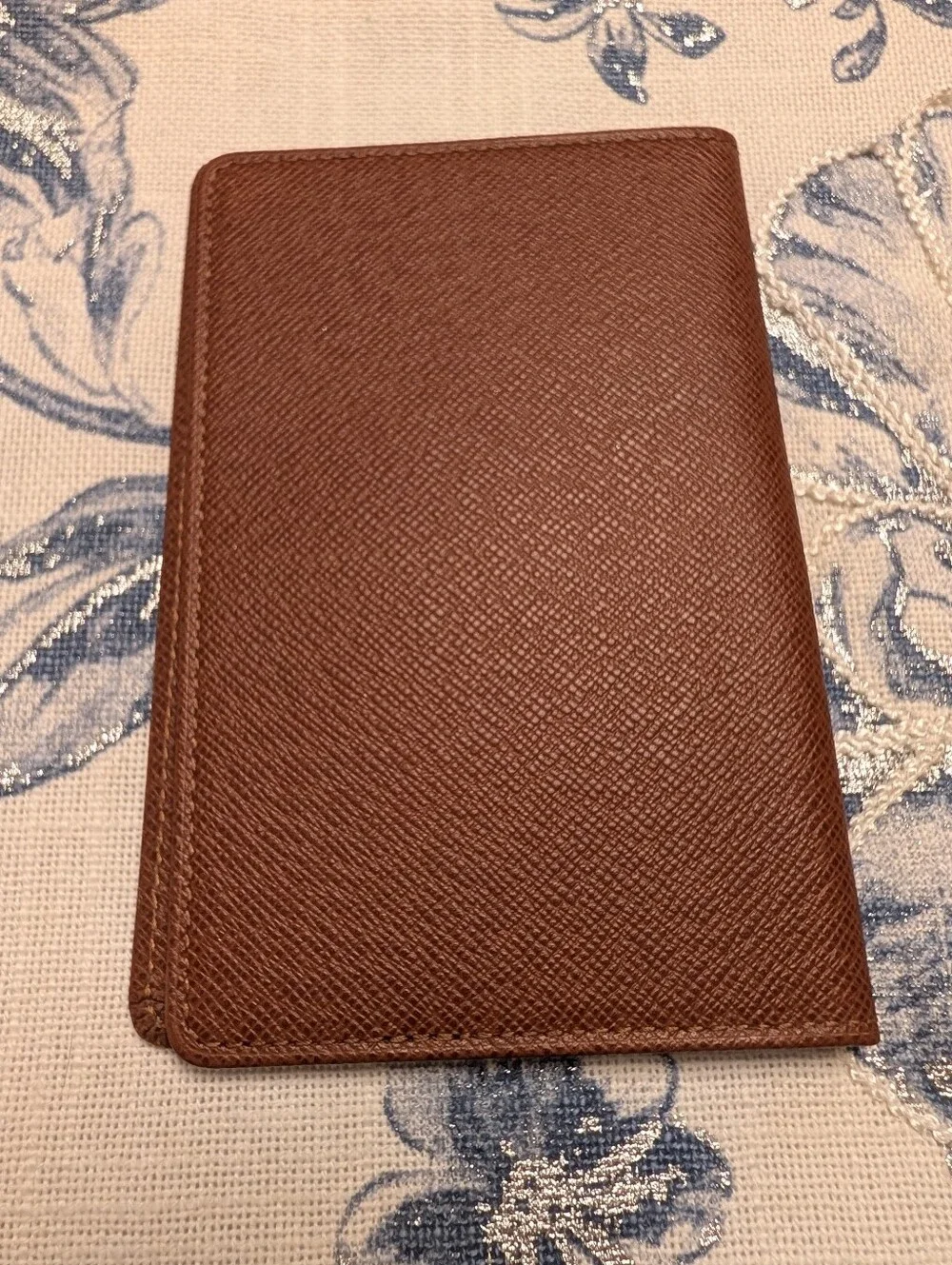 Authentic Vintage Louis Vuitton Taiga Leather ID/Photo Holder In Brown Unisex